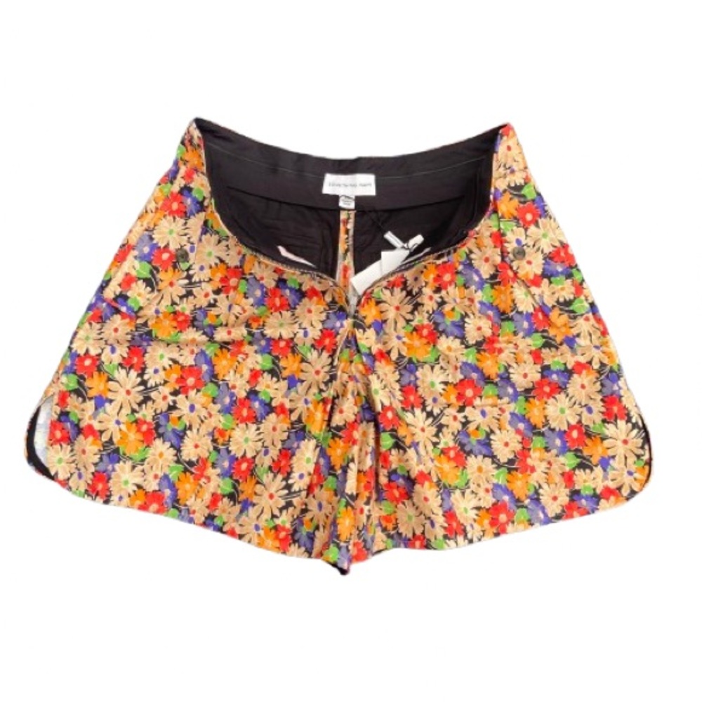 Something Navy High Waist Multicolor Floral Shorts